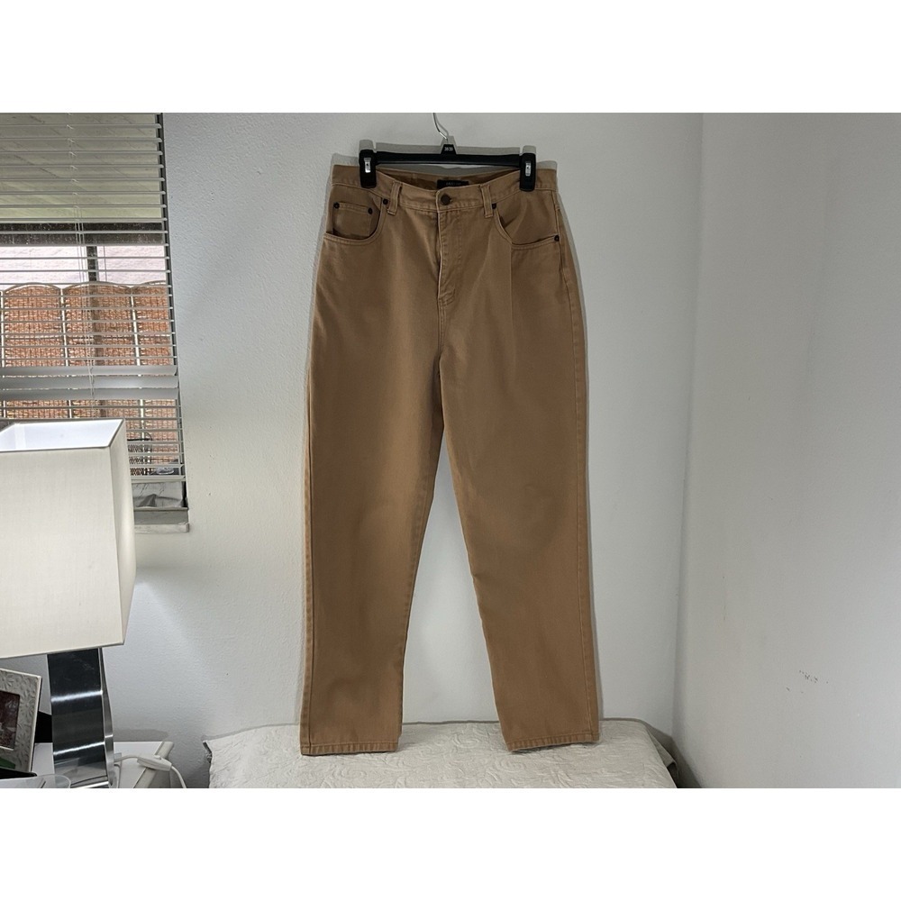 Vintage 80's Bill Blass Mom Jeans Easy Fit High Rise Brown Denim Women's Size 12